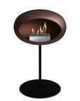 Le Feu Steel Low Dome Mocca Fireplaces Nüline Distribution ø2.5 cm black black steel burner