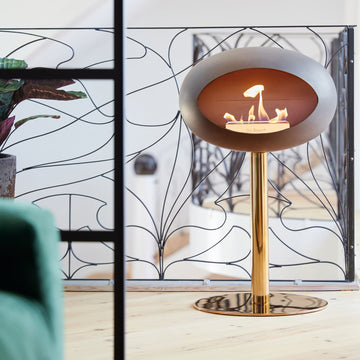 Le Feu Steel Low Dome <br>Mocca Fireplaces Nüline Distribution