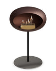 Le Feu Steel Low Dome Mocca Fireplaces Nüline Distribution ø2.5 cm black polished steel rose gold burner