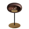 Le Feu Steel Low Dome <br>Mocca Fireplaces Nüline Distribution ø2.5 cm black rose gold rose gold burner