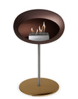 Le Feu Steel Low Dome Mocca Fireplaces Nüline Distribution ø2.5 cm polished steel rose gold steel burner