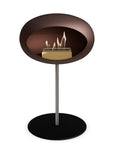 Le Feu Steel Low Dome Mocca Fireplaces Nüline Distribution ø2.5 cm polished steel black rose gold burner