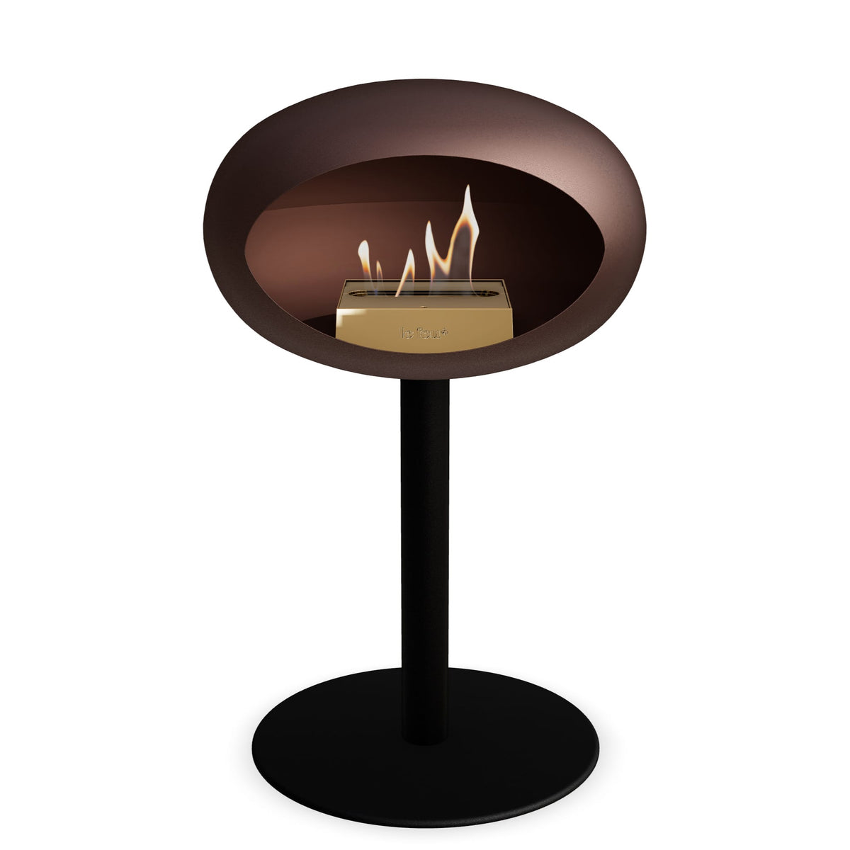 Le Feu Steel Low Dome Mocca