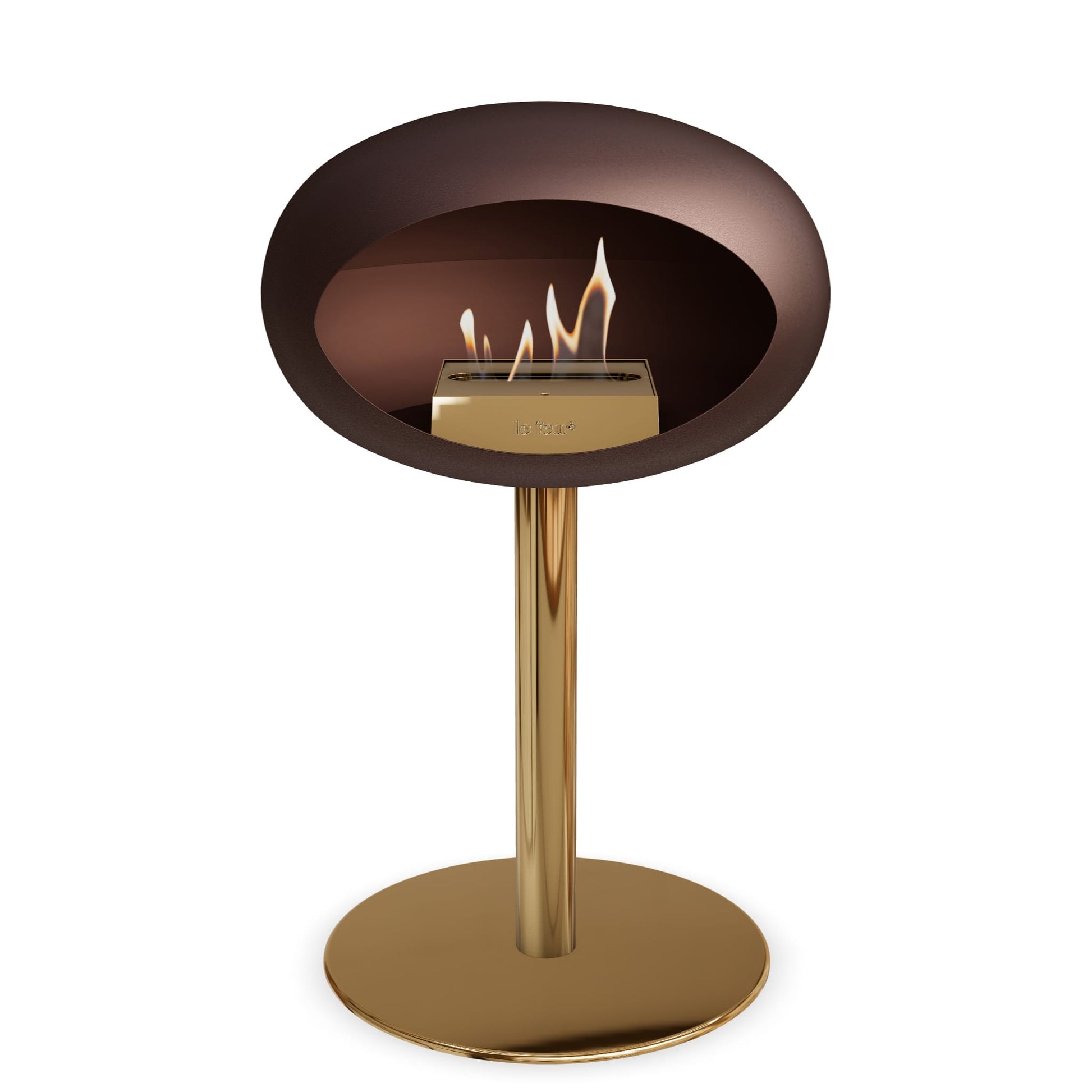 Le Feu Steel Low Dome <br>Mocca Fireplaces Nüline Distribution
