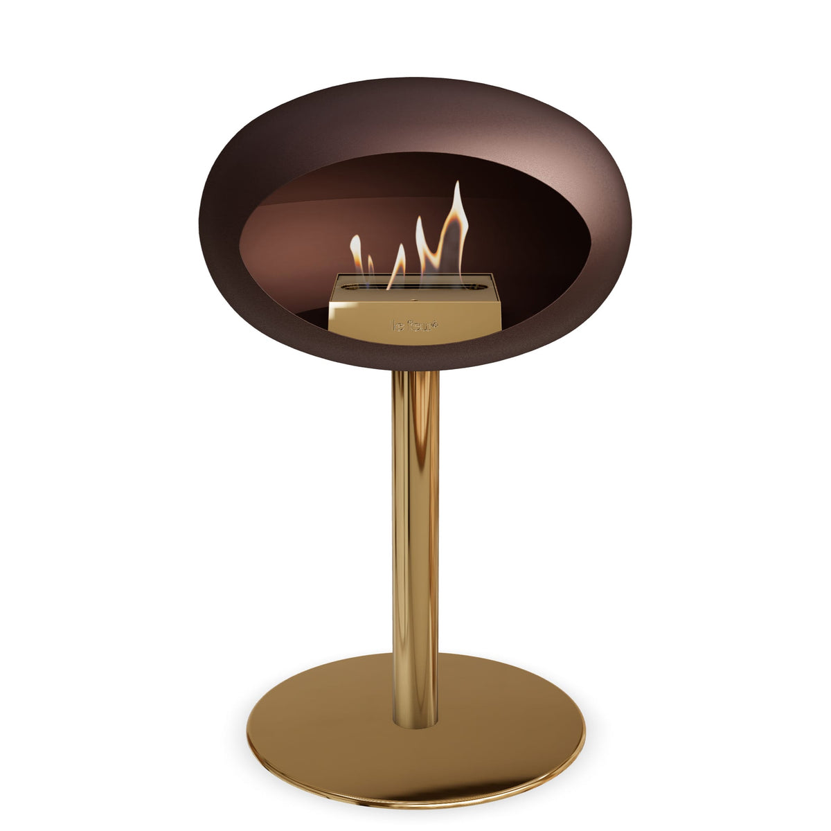 Le Feu Steel Low Dome Mocca Fireplaces Nüline Distribution