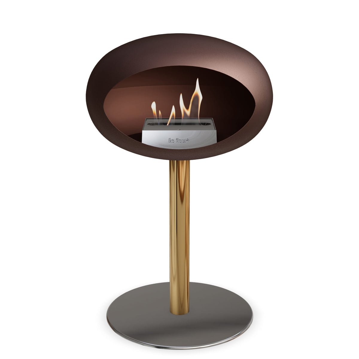 Le Feu Steel Low Dome Mocca