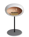 Le Feu Steel Low Dome White Fireplaces Nüline Distribution ø2.5 cm black nickel rose gold burner