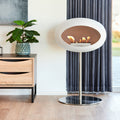Le Feu Steel Low Dome <br>White Fireplaces Nüline Distribution