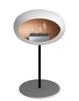 Le Feu Steel Low Dome White Fireplaces Nüline Distribution ø2.5 cm black nickel steel burner