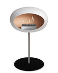 Le Feu Steel Low Dome White Fireplaces Nüline Distribution ø2.5 cm polished steel black steel burner