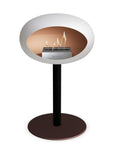Le Feu Steel Low Dome White Fireplaces Nüline Distribution ø6 cm black mocca steel burner