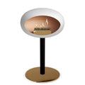 Le Feu Steel Low Dome <br>White Fireplaces Nüline Distribution ø6 cm black rose gold rose gold burner
