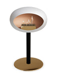 Le Feu Steel Low Dome White Fireplaces Nüline Distribution ø6 cm black rose gold rose gold burner