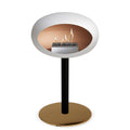 Le Feu Steel Low Dome <br>White Fireplaces Nüline Distribution ø6 cm black rose gold steel burner