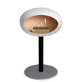 Le Feu Steel Low Dome <br>White Fireplaces Nüline Distribution ø6 cm black nickel rose gold burner