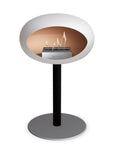 Le Feu Steel Low Dome White Fireplaces Nüline Distribution ø6 cm black nickel steel burner
