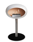 Le Feu Steel Low Dome White Fireplaces Nüline Distribution ø6 cm polished steel black steel burner