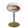 Le Feu Steel Low Dome <br>White Fireplaces Nüline Distribution ø6 cm polished steel rose gold steel burner