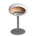 Le Feu Steel Low Dome <br>White Fireplaces Nüline Distribution ø6 cm polished steel nickel steel burner
