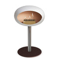 Le Feu Steel Low Dome <br>White Fireplaces Nüline Distribution ø6 cm polished steel mocca rose gold burner