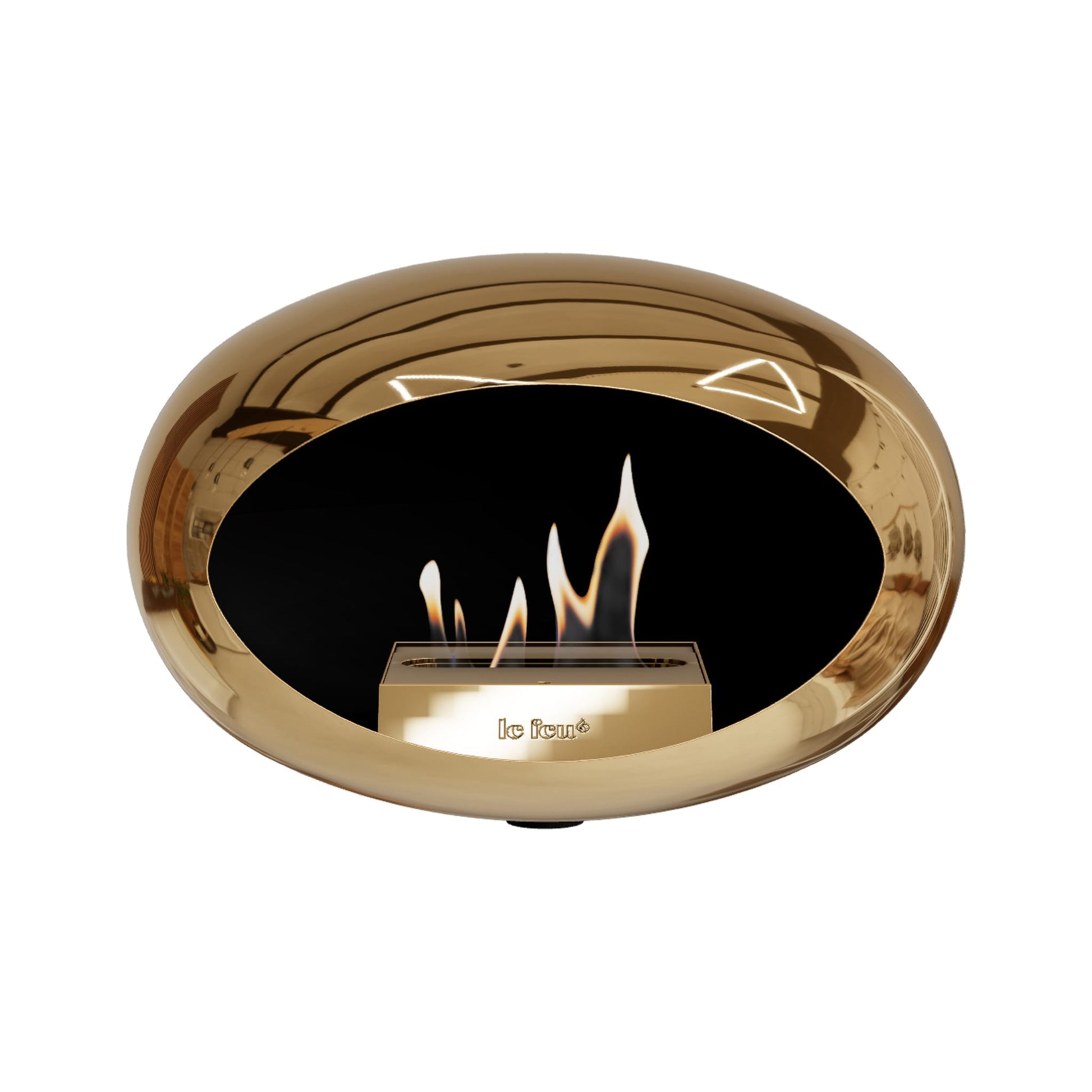 Le Feu Wall Dome <br>Chromed Rose Gold Fireplaces Nüline Distribution black rose gold burner