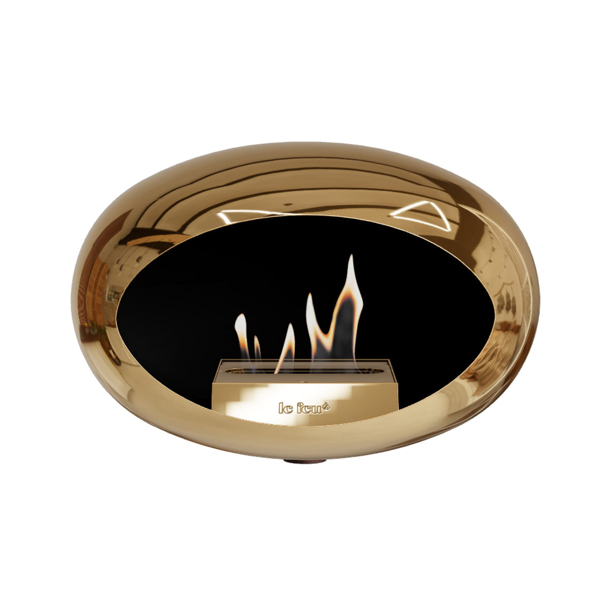 Le Feu Wall Dome Chromed Rose Gold Fireplaces Nüline Distribution mocca rose gold burner