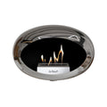 Le Feu Wall Dome <br>Chromed Silver Fireplaces Nüline Distribution nickel steel burner