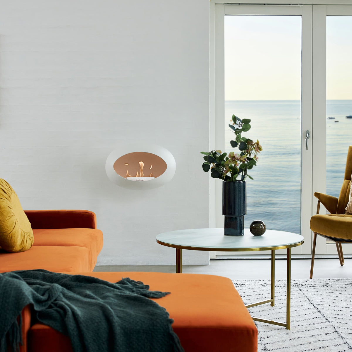 Le Feu Wall Dome White Fireplaces Nüline Distribution