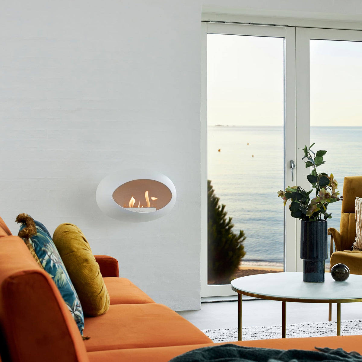 Le Feu Wall Dome White Fireplaces Nüline Distribution