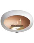 Le Feu Wall Dome White Fireplaces Nüline Distribution mocca rose gold burner