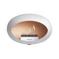 Le Feu Wall Dome <br>White Fireplaces Nüline Distribution mocca steel burner