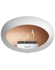 Le Feu Wall Dome White Fireplaces Nüline Distribution white steel burner