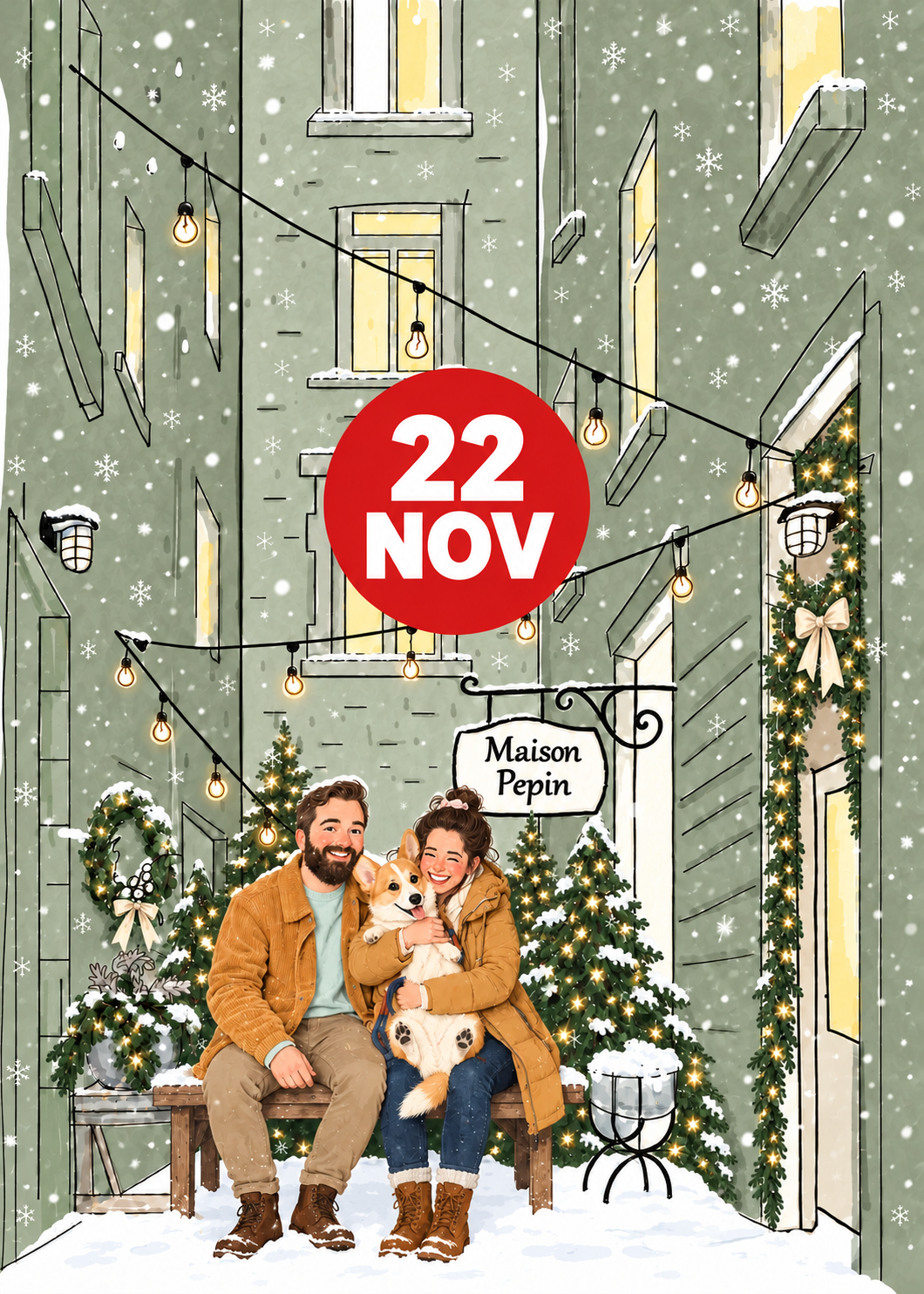 SUNDAY 22nd of NOVEMBER 2026 Christmas private photo sessions photoshoot PEPIN