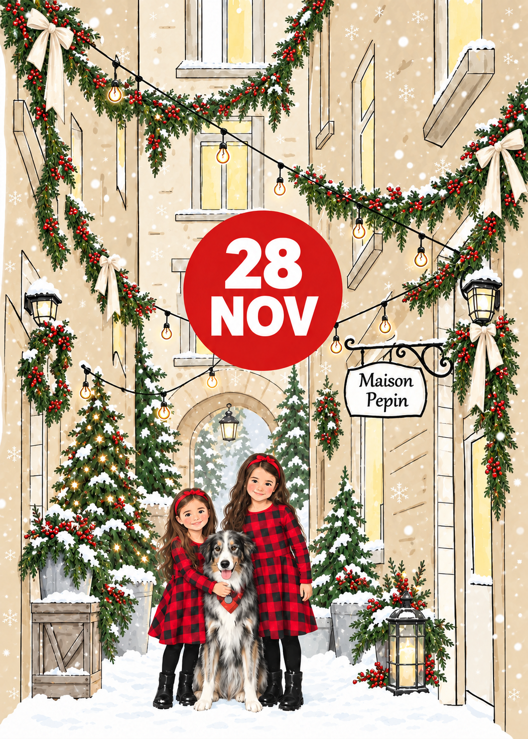 SATHURDAY 28th of NOVEMBER 2026 Christmas private photo sessions photoshoot PEPIN