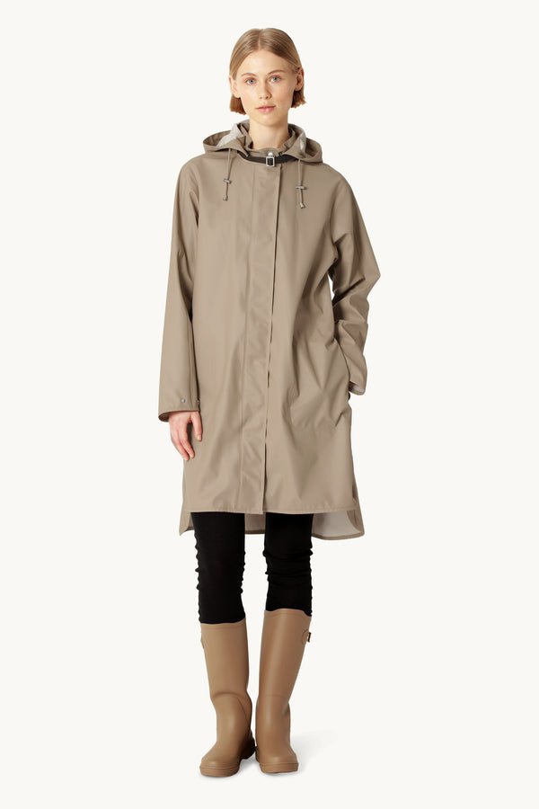 Light Raincoat Woman ILSE JACOBSEN Wheat 36