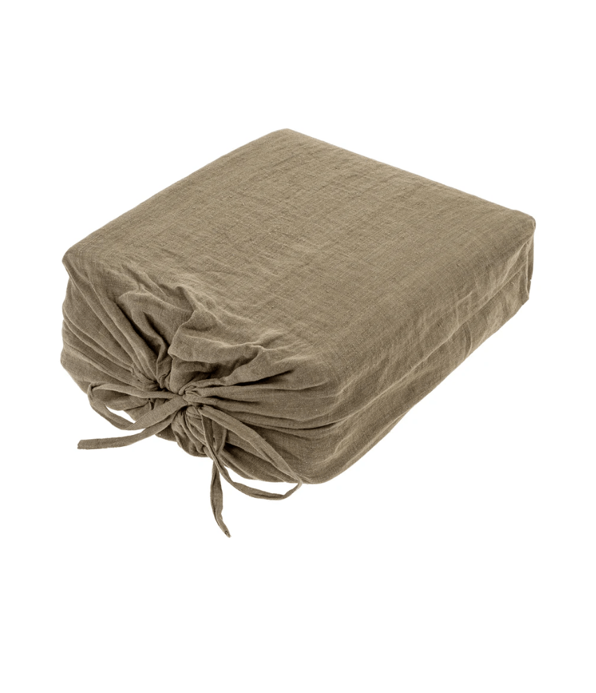 LINA LINEN DUVET SET, MINK living-bedding Indaba trading co