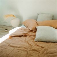 LINA LINEN DUVET SET, terracota living-bedding Indaba trading co
