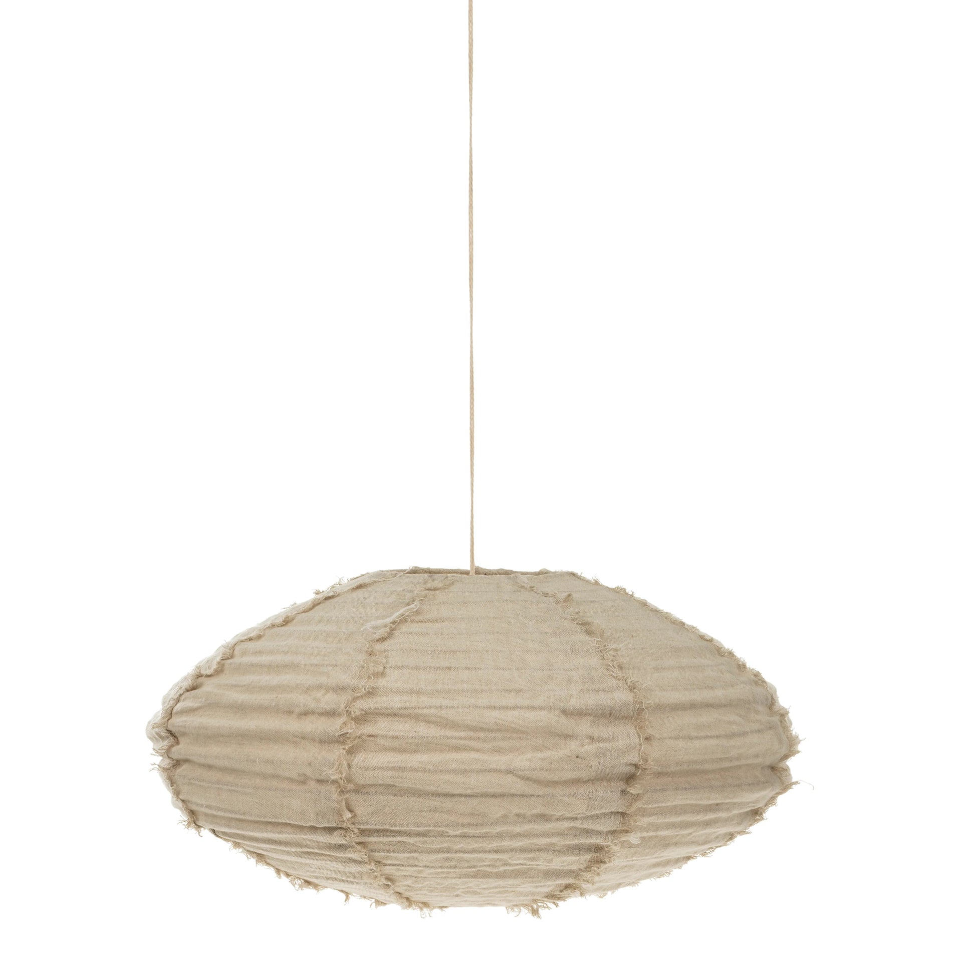 LINA LINEN LAMPSHADE IVORY Indaba trading co LARGE
