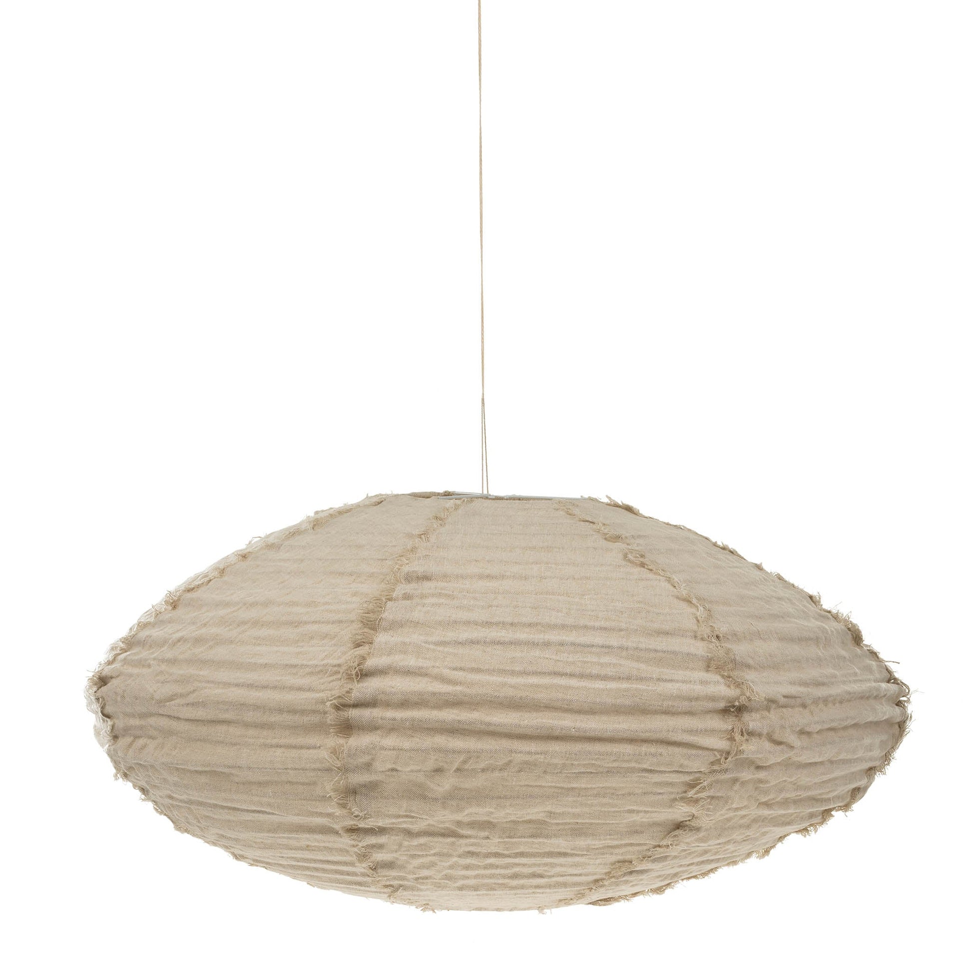 LINA LINEN LAMPSHADE IVORY Indaba trading co MEDIUM
