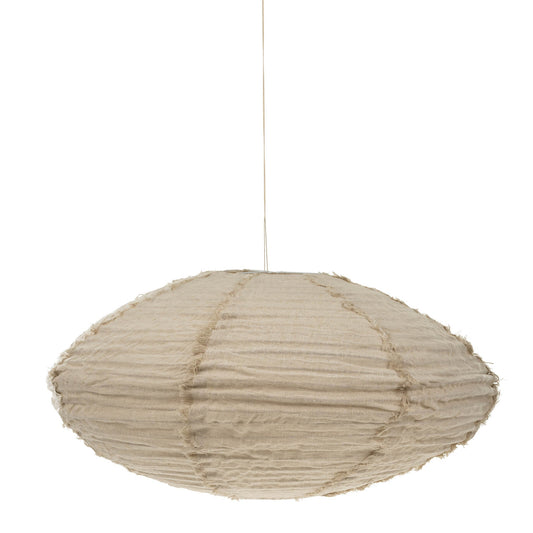 LINA LINEN LAMPSHADE IVORY Indaba trading co MEDIUM