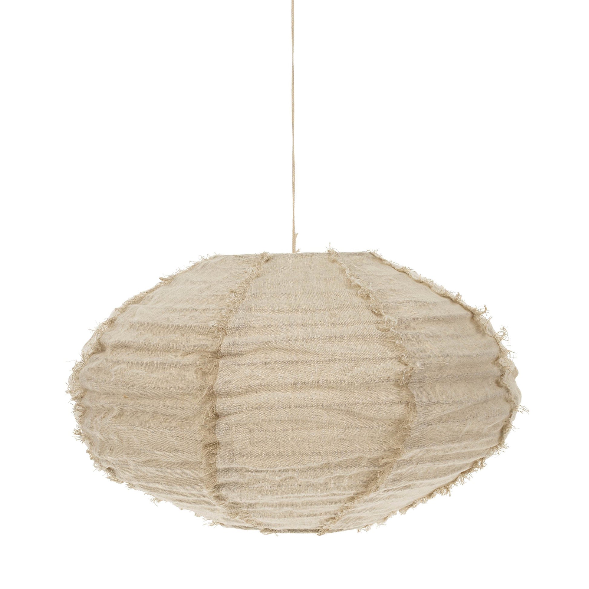 LINA LINEN LAMPSHADE IVORY Indaba trading co SMALL