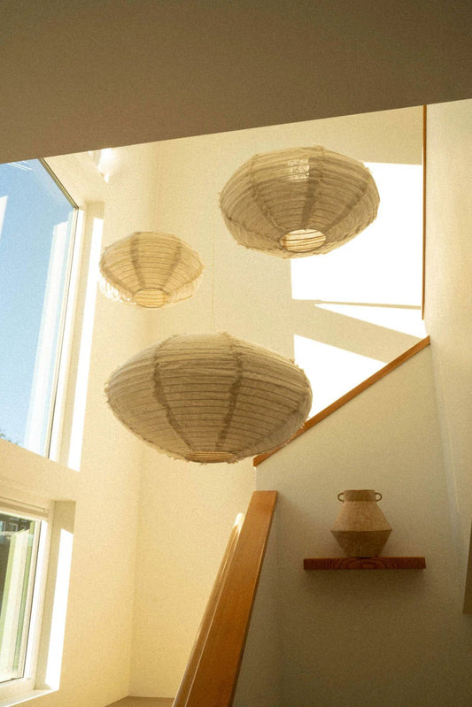 LINA LINEN LAMPSHADE IVORY Indaba trading co