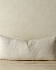 LINA LINEN PILLOW CHAMBRAY 14X31 Indaba trading co