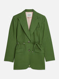 Linen Blend Blazer with Charm Tailoring Scotch Soda Femme Garden Green L