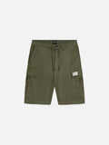 Linen-Blend Relaxed-Fit Cargo Bermuda Shorts Men Shorts Scotch Soda Homme Olive Night XL