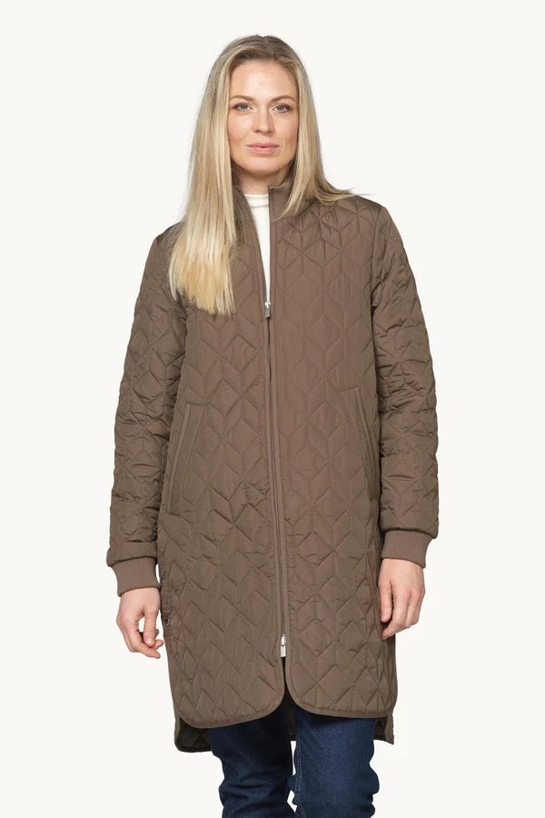 Long Quilted Jacket Woman ILSE JACOBSEN