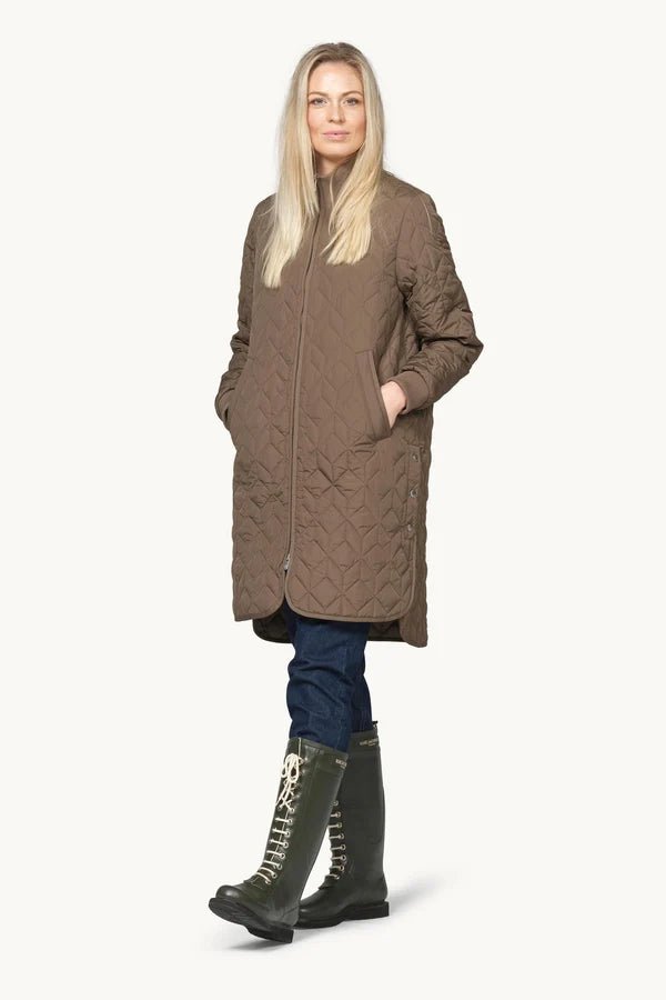 Long Quilted Jacket Woman ILSE JACOBSEN
