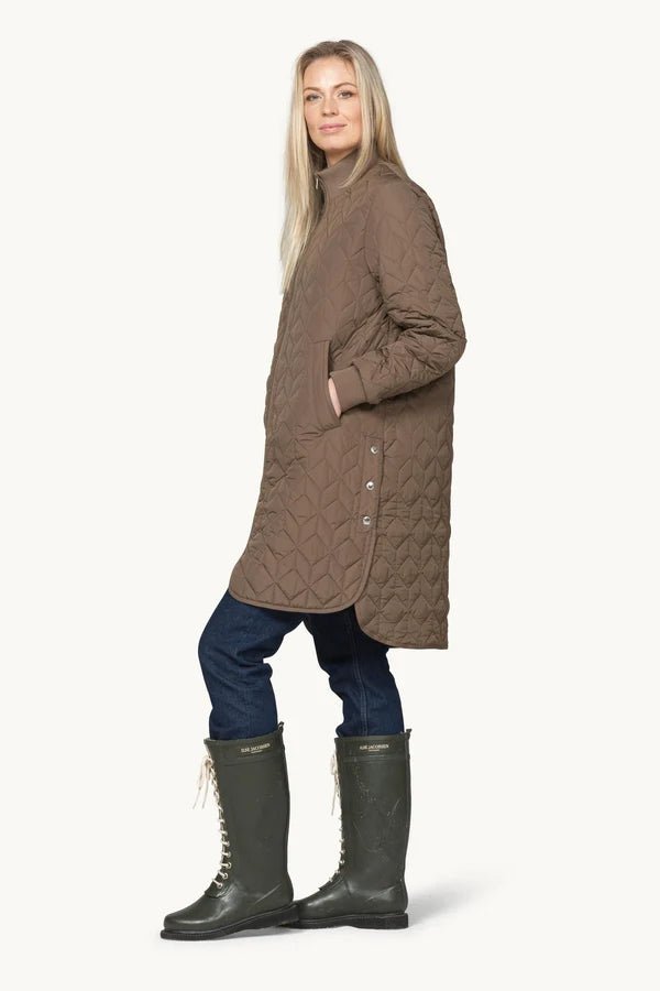 Long Quilted Jacket Woman ILSE JACOBSEN