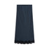 Long Skirt with Lace Woman SUMMUM 34 MIDNIGHT BLUE