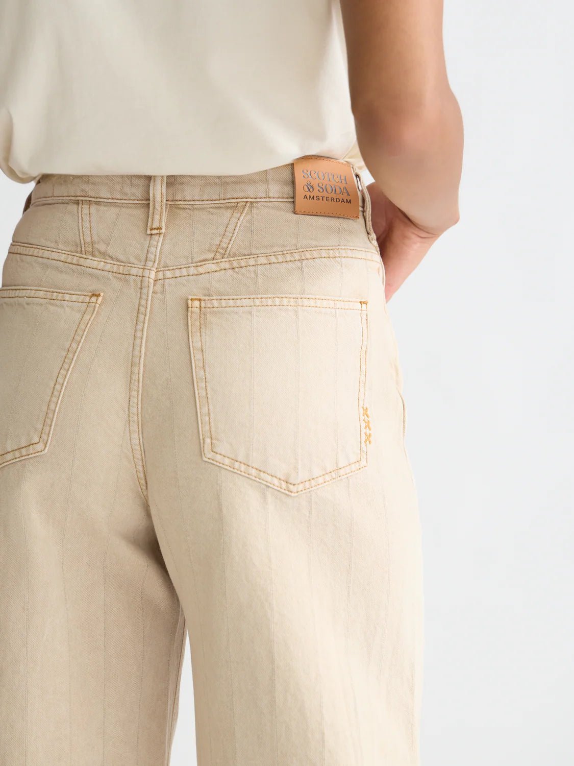 Loop High Rise Barrel Leg Denim Scotch Soda Femme